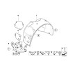 Cache d'éclaboussure intérieure inférieure avant gauche N/S - Pièce d'origine BMW 51717168995 Cache d'éclaboussure intérieure inférieure avant gauche N/S - Pièce d'origine BMW 51717168995