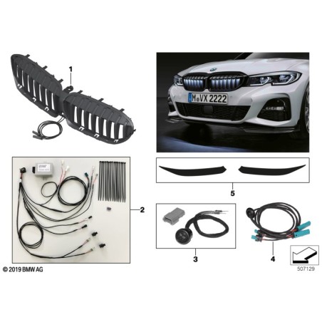 Grille ornementale avant emblématique - Pièce d'origine BMW 63172466703