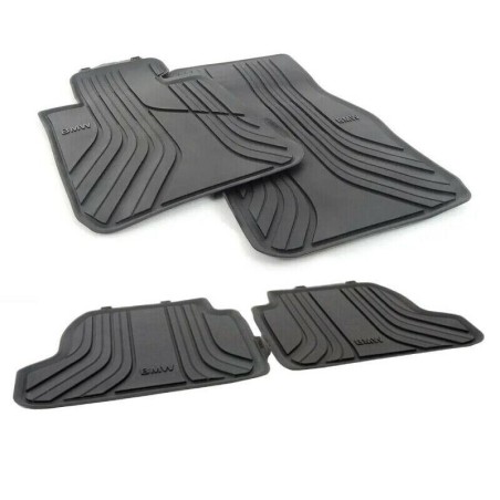 Tapis de sol en caoutchouc toutes saisons avant et arrière - Pièce d'origine BMW 51472210210/51472210208