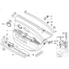 Ensemble de deux bouchons de panneau de porte avant et arrière - Pièce d'origine BMW 51417025647, couleur argent foncé. Ensemble de deux bouchons de panneau de porte avant et arrière - Pièce d'origine BMW 51417025647, couleur argent foncé.