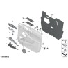 Panneau d'ouverture de porte avant côté droit - Pièce d'origine BMW 51417454724 Panneau d'ouverture de porte avant côté droit - Pièce d'origine BMW 51417454724