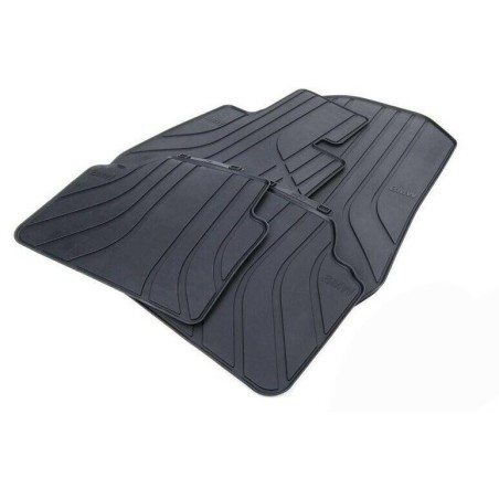 Tapis de sol en caoutchouc avant toutes saisons - Ensemble pour conduite à gauche - Pièce d'origine BMW 51472311024/51472336599