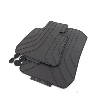 Tapis de sol en caoutchouc avant noir - Pièce d'origine BMW 51470427552