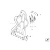 Guide déflecteur de ceinture de sécurité avant gauche N/S - Pièce d'origine BMW 52107898477 Guide déflecteur de ceinture de sécurité avant gauche N/S - Pièce d'origine BMW 52107898477