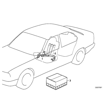 Élément de chauffage du siège avant - Pièce d'origine BMW 64118353027