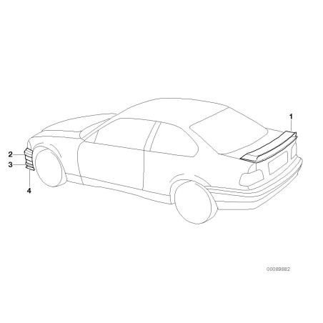 Diviseur avant gauche - Pièce d'origine BMW 51112264029