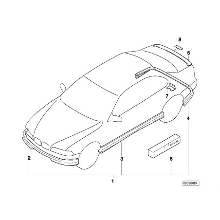 Spoiler avant - Pièce d'origine BMW 82629407929
