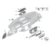 Panneau de garniture de tableau de bord avant - Pièce d'origine BMW 51459118703
