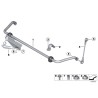 Barre de liaison de barre stabilisatrice avant gauche - Pièce d'origine BMW 31306792211