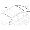 Moulure de drainage d'eau supérieure de fenêtre avant noire - Pièce d'origine BMW 51318125887 Moulure de drainage d'eau supérieure de fenêtre avant noire - Pièce d'origine BMW 51318125887
