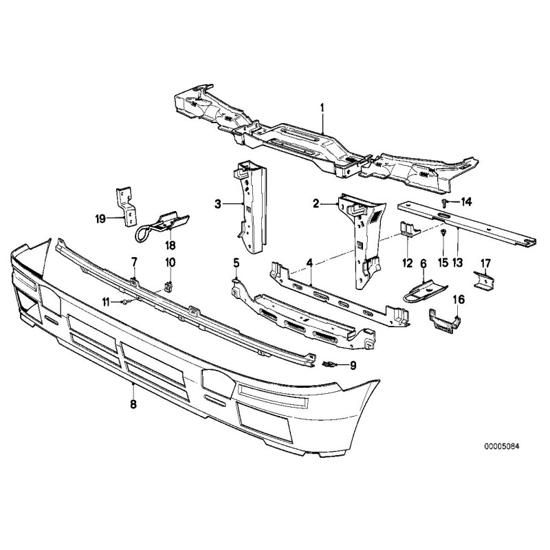 Pare-chocs avant - Pièce d'origine BMW 41331961227