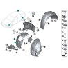 Garde-boue de protection de la roue avant gauche - Pièce d'origine BMW 51717260727 Garde-boue de protection de la roue avant gauche - Pièce d'origine BMW 51717260727