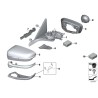 Coque de rétroviseur extérieur gauche N/S RHD - Pièce d'origine / BMW Coque de rétroviseur extérieur gauche N/S RHD - Pièce d'origine / BMW