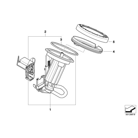 Filtre à carburant - Pièce d'origine BMW 16117373514