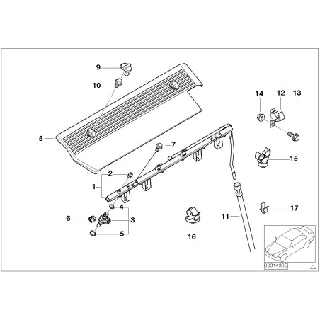 Injecteur de carburant - Pièce d'origine BMW 13537546244