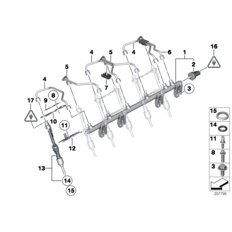 Injecteur de carburant - Pièce d'origine BMW 13537568607