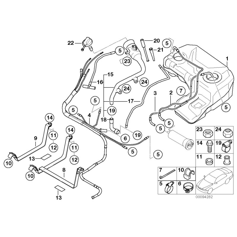 Bouchon de carburant essence diesel - Pièce d'origine BMW 16111184731