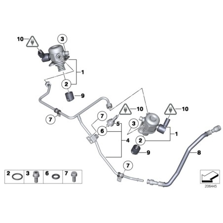Capteur de pression de carburant - Pièce d'origine BMW 13537622231