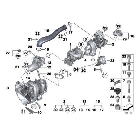 Capteur de pression de carburant - Pièce d'origine BMW 13627792260