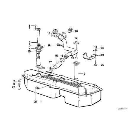 Assemblage de pompe à carburant - Pièce d'origine BMW 16141184022