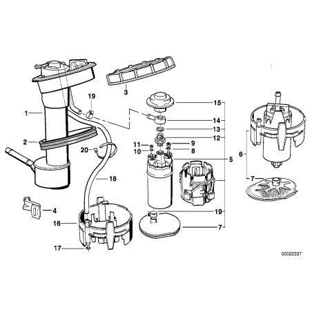 Pompe à carburant - Pièce d'origine BMW 16141181354