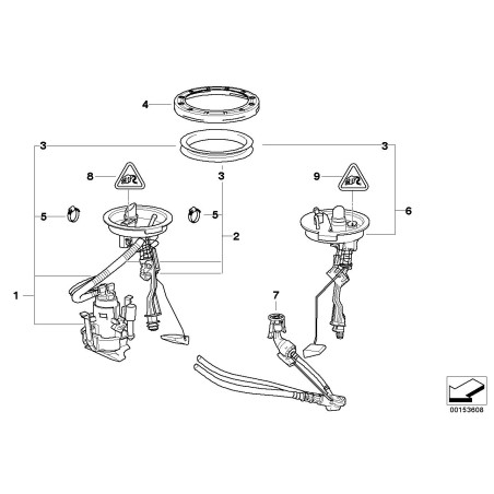 Pompe à carburant - Pièce d'origine BMW 16141183178