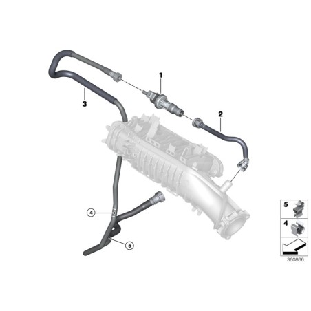 Soupape de mise à l'air du réservoir de carburant - Pièce d'origine / BMW