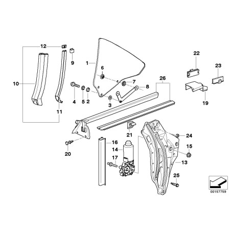 Joint gauche - Pièce d'origine BMW 51368135365 Joint gauche - Pièce d'origine BMW 51368135365