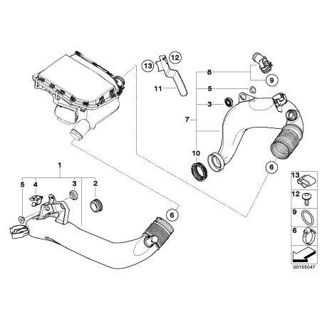 Joint d'étanchéité - Pièce d'origine BMW 13712247398