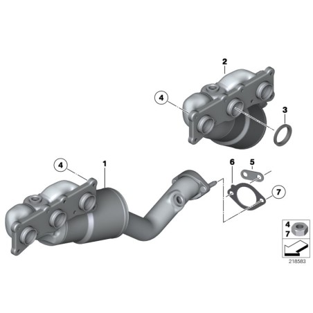 Joint d'étanchéité - Pièce d'origine BMW 18407530606