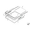 Joint de découpe de toit - Pièce d'origine BMW 54107332706