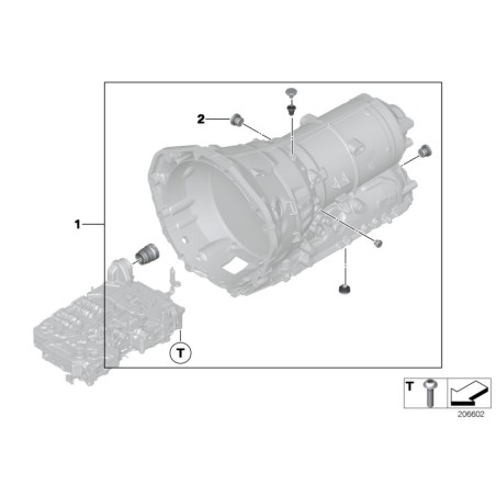 Kit de réparation de petite boîte de vitesses automatique - Pièce d'origine BMW 24147588896