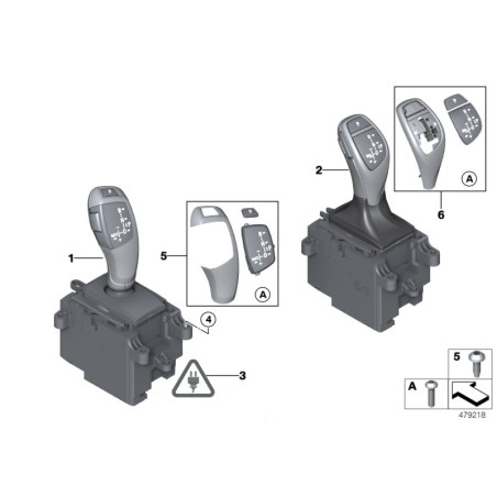 Kit de réparation du sélecteur de vitesse LHD - Pièce d'origine BMW 9259007