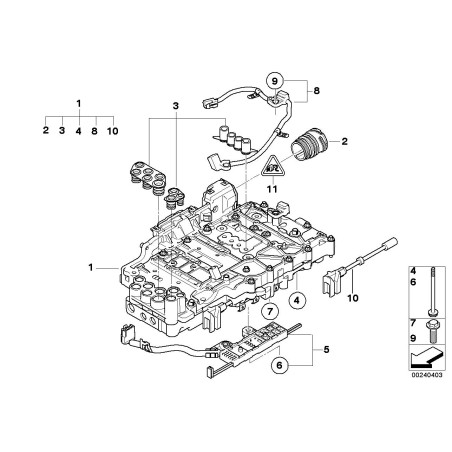 Soupape de sélection de vitesse - Pièce d'origine BMW 24337617803