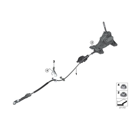 Levier de vitesses Steptronic - Pièce d'origine BMW 25168483097