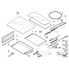 Couverture en verre - Pièce d'origine BMW 54137160017 Couverture en verre - Pièce d'origine BMW 54137160017