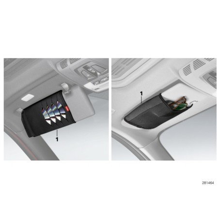 Étui à lunettes/CD/DVD - Pièce d'origine BMW 51162219894