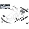 Ensemble de grilles de rein noir brillant - Pièce d'origine BMW 51712352807/51712352808 Ensemble de grilles de rein noir brillant - Pièce d'origine BMW 51712352807/51712352808