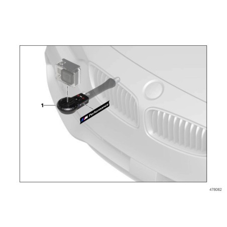 Support de caméra GoPro - Pièce d'origine BMW 51952405467