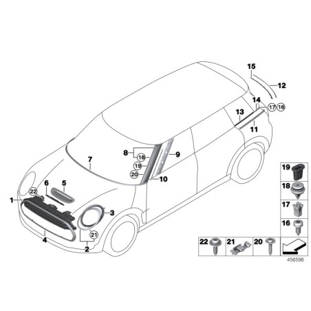 Grille - Pièce d'origine BMW 51137376051