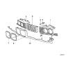 Grille étroite de rein - Pièce d'origine BMW 51131944137 Grille étroite de rein - Pièce d'origine BMW 51131944137