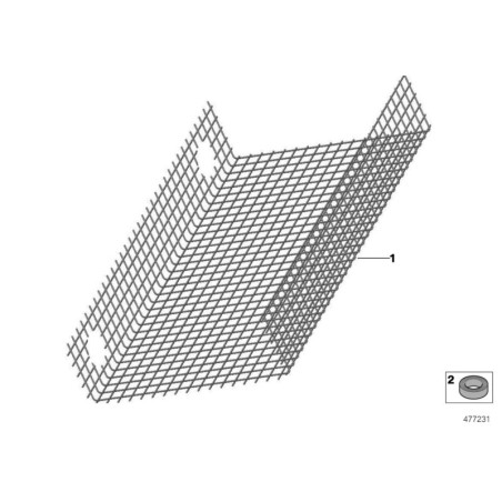 Joint de grille - Pièce d'origine BMW 51131916525