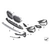 Grille avant X-Line - Pièce d'origine BMW 51138493451 Grille avant X-Line - Pièce d'origine BMW 51138493451