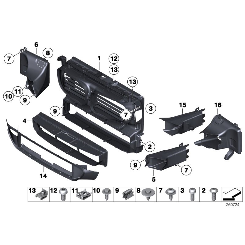 Gt 08-16 M Sport Conduit de ventilation avant droit - Pièce d'origine BMW 51748049676 Gt 08-16 M Sport Conduit de ventilation avant droit - Pièce d'origine BMW 51748049676