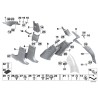 Housse en cuir blanc ivoire pour montant C gauche N/S - Pièce d'origine BMW 51477362079. Housse en cuir blanc ivoire pour montant C gauche N/S - Pièce d'origine BMW 51477362079.