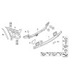 Guide central arrière - Pièce d'origine BMW 51127161457 Guide central arrière - Pièce d'origine BMW 51127161457