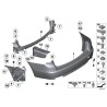 Guide Centre Arrière - Pièce d'origine BMW 51127201215 Guide Centre Arrière - Pièce d'origine BMW 51127201215