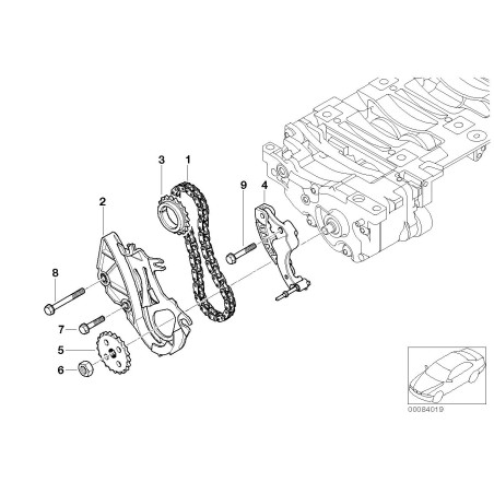 Guide de rail - Pièce d'origine BMW 11417548800