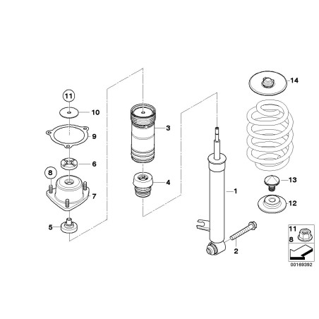 Support de guide - Pièce d'origine BMW 33526776557 Support de guide - Pièce d'origine BMW 33526776557