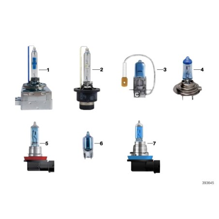 Ampoules de phare halogène h8 2pcs - Pièce d'origine BMW 63112359505